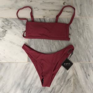 Zaful ribbed bikini